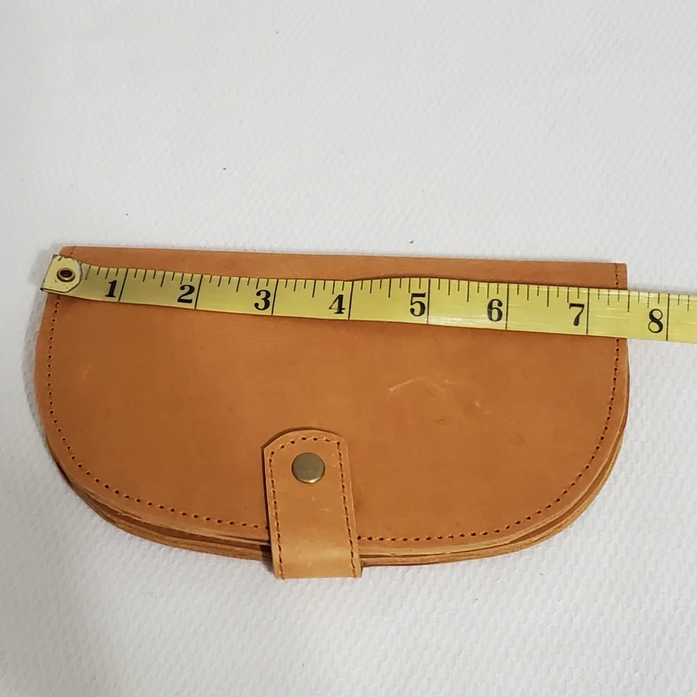 ABLE Marisol Crescent Shape Wallet Tan Leather - Picture 3 of 7